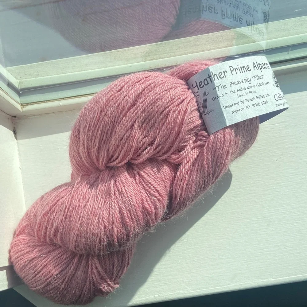 HEATHER PRIME ALPACA Yarn - Approx warm Pink - Picture 2 of 6